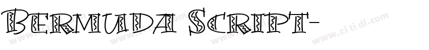 Bermuda Script字体转换
